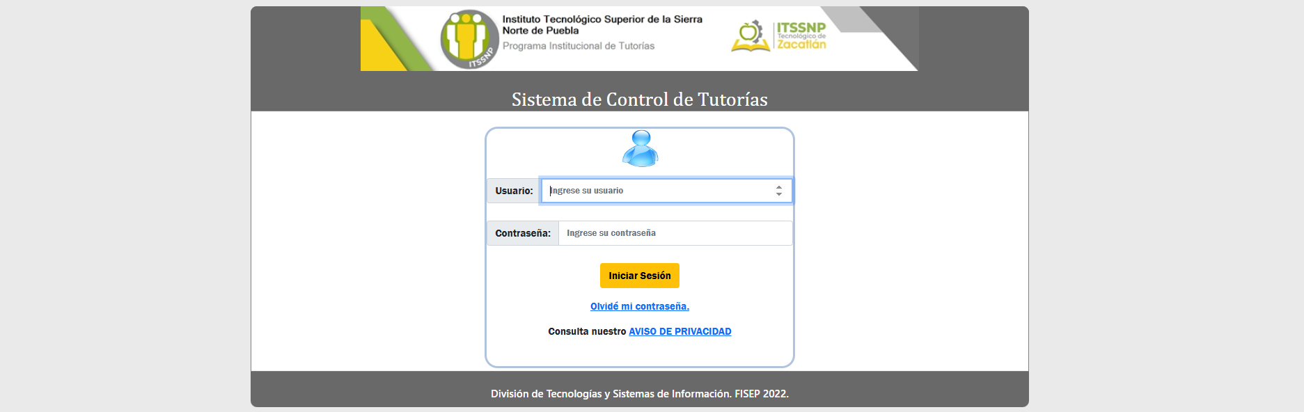 Sistema de Control de Tutorias