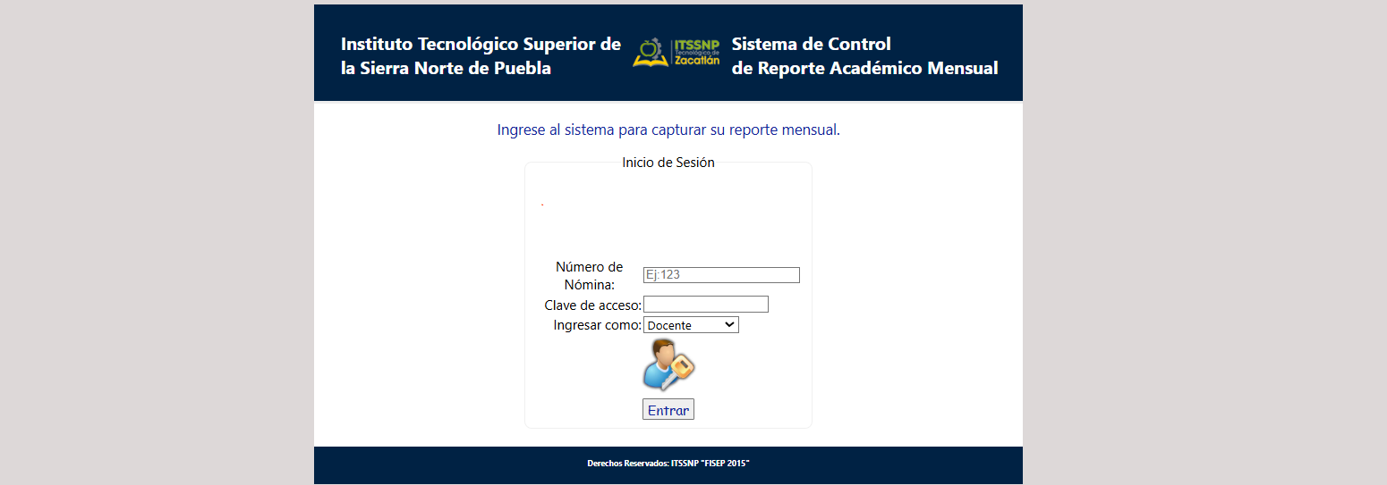 Sistema de Control de Reporte Académico Mensual